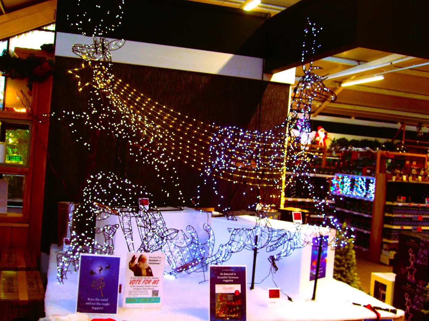 Christmas at Squire's Garden Centre on Sixth Cross Road, Twickenham, which ran its grotto from 22 November to Christmas Eve last year.